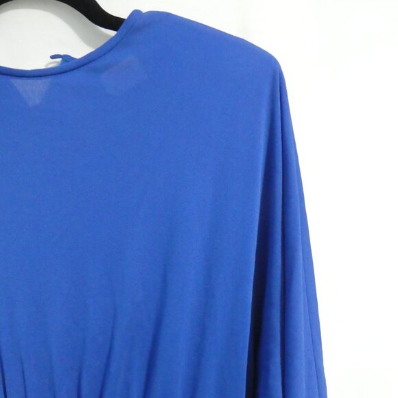 RANDY COLLECTIONS | size 14 | Elegant Blue Long Sleeve Event Party Dress - Picture 5 of 16